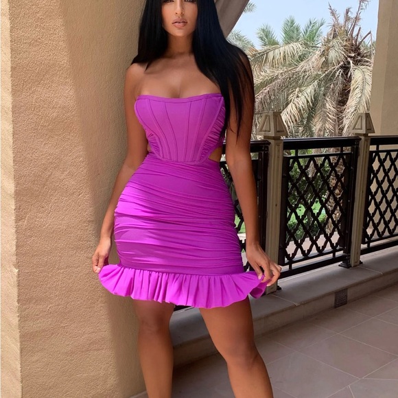 NWT Fashion Nova Divine Feminine Bandage Mini Dress - Picture 1 of 6